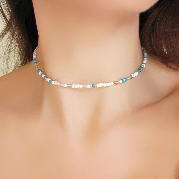 Jewelry - Hand Made Glass seed bead necklaces
